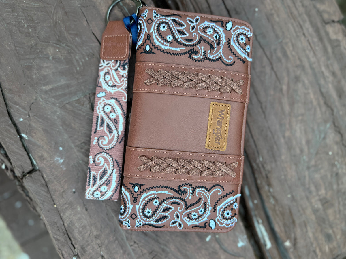 Wrangler Paisley Print Wallet