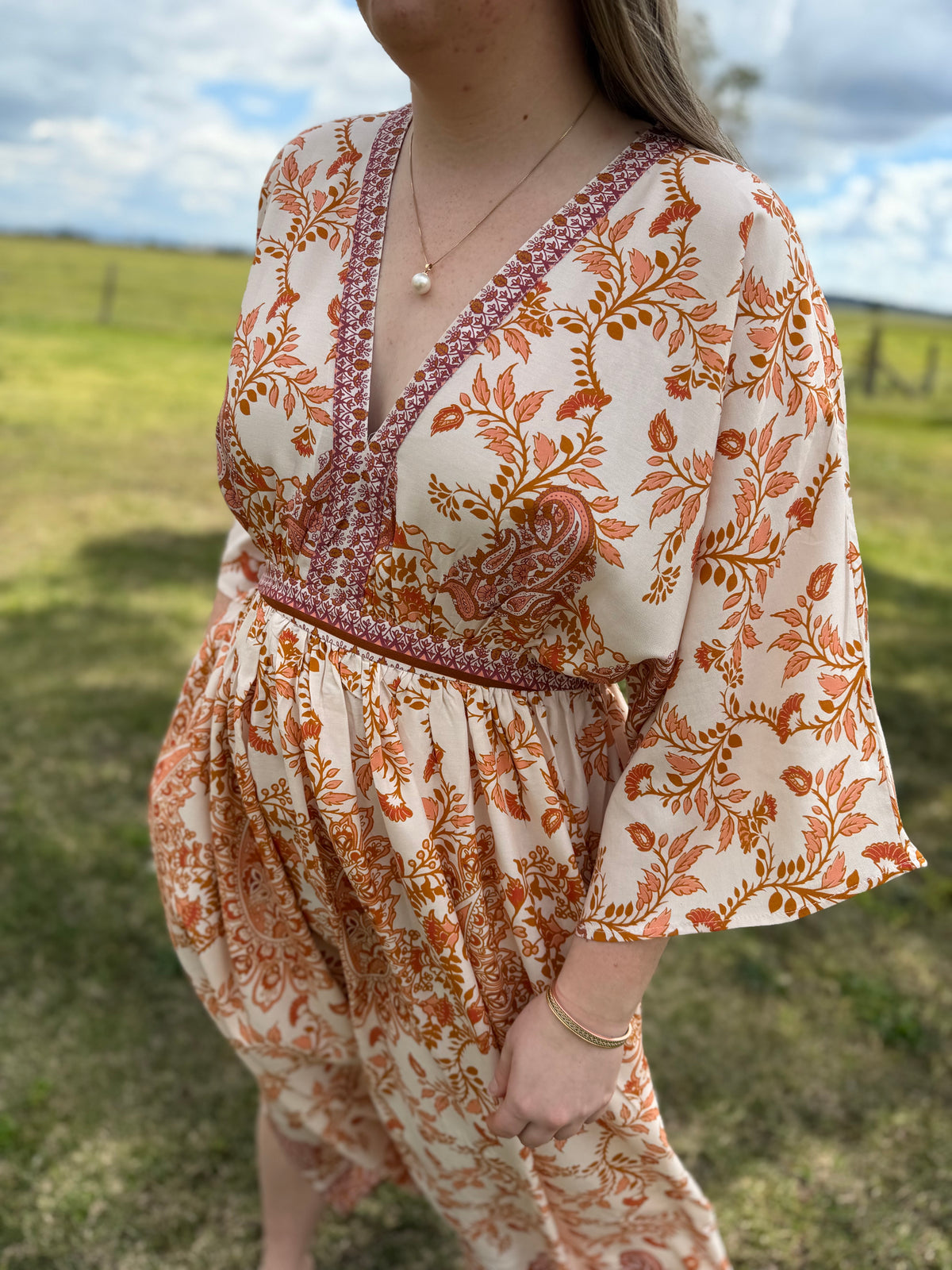 The Avoca Paisley Maxi Dress