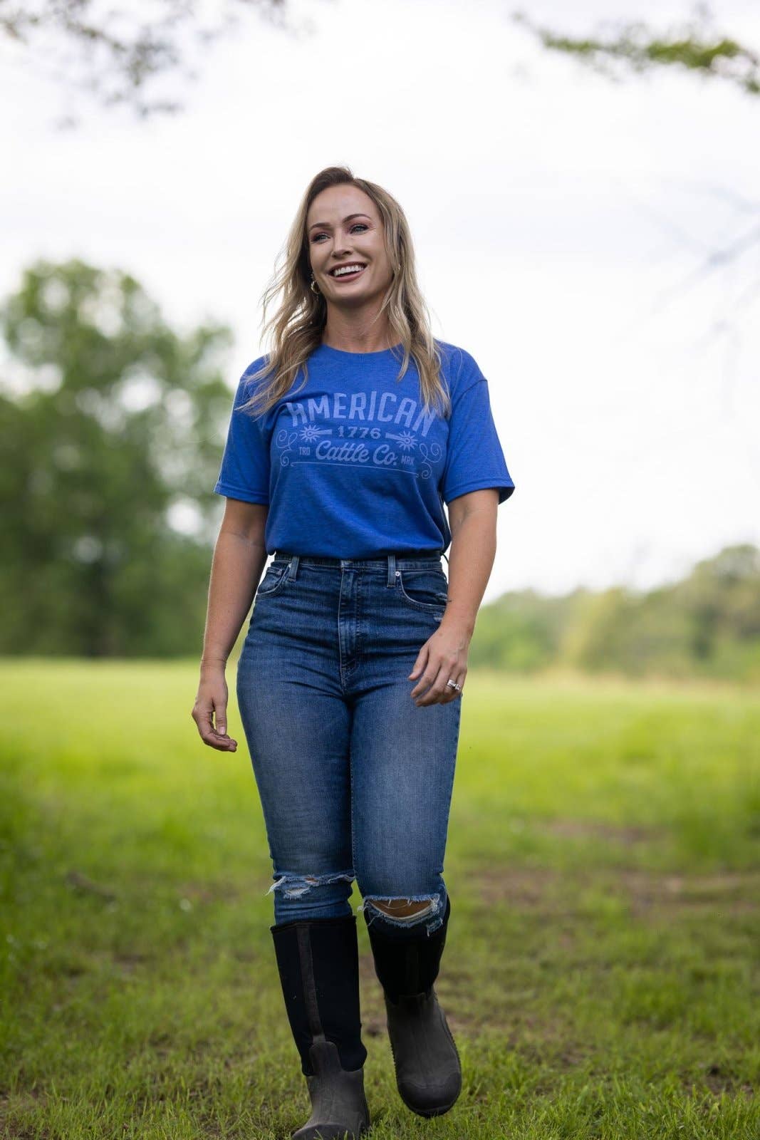Western Tee: Sage / LG
