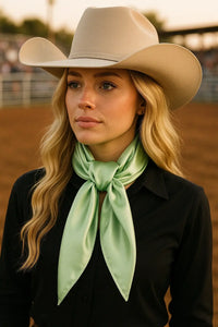 Wild Rag - 35X35" Solid Lime Scarf