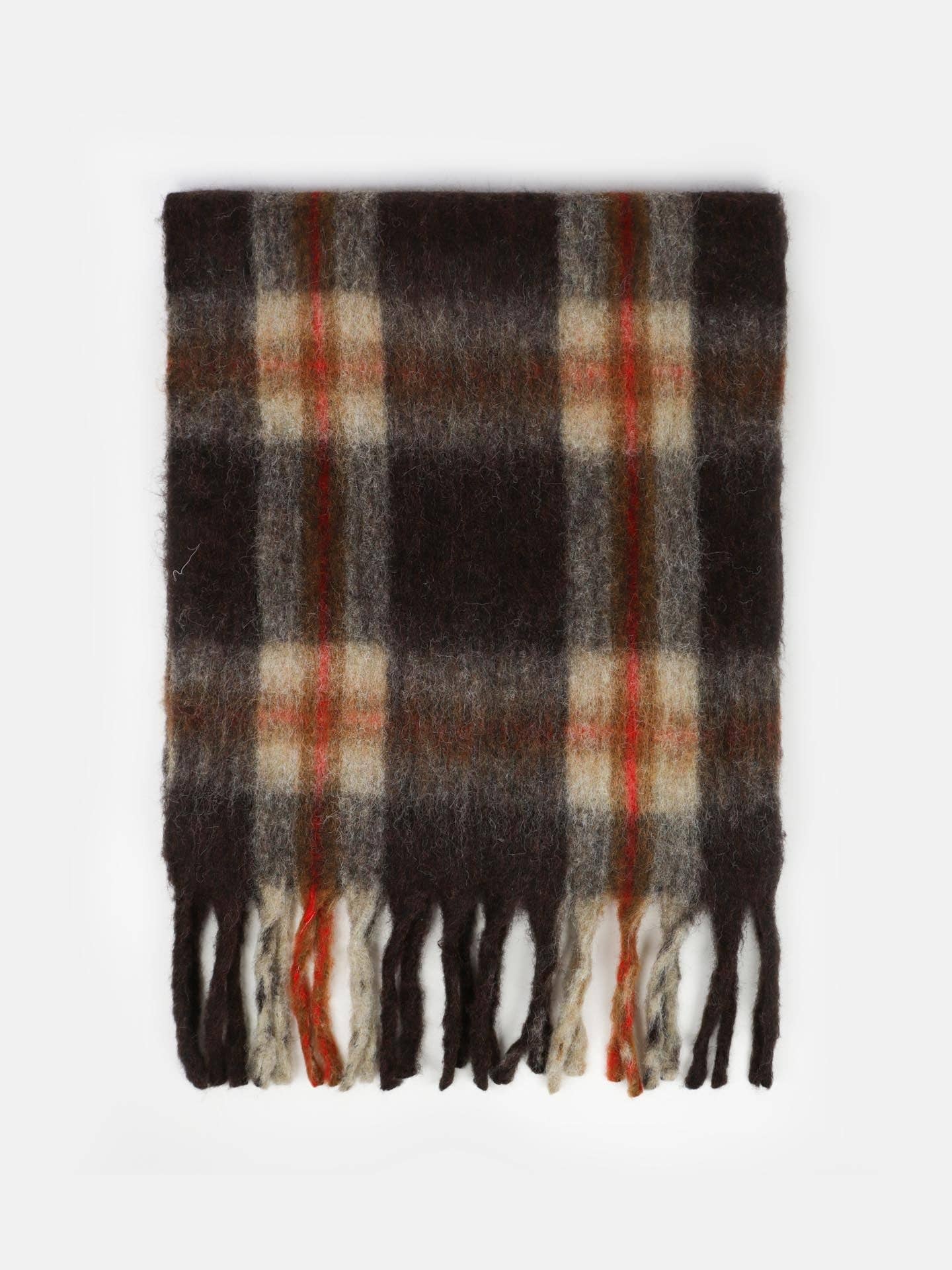 Classic Check Fluff Scarf
