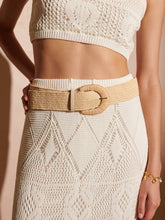 Astrid Straw Woven Stretchy Belt