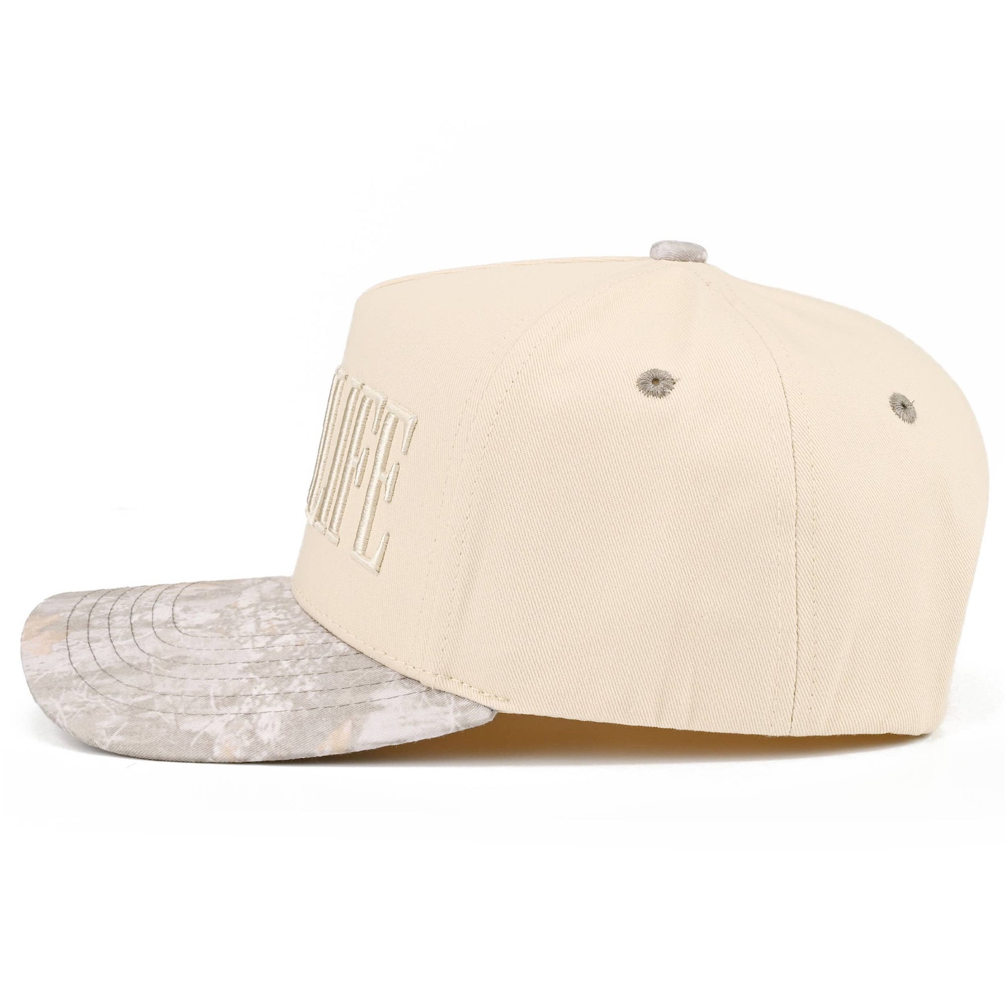 RANCH LIFE Letter Embroidered Two Tone Trucker Hat: Burnt Orange
