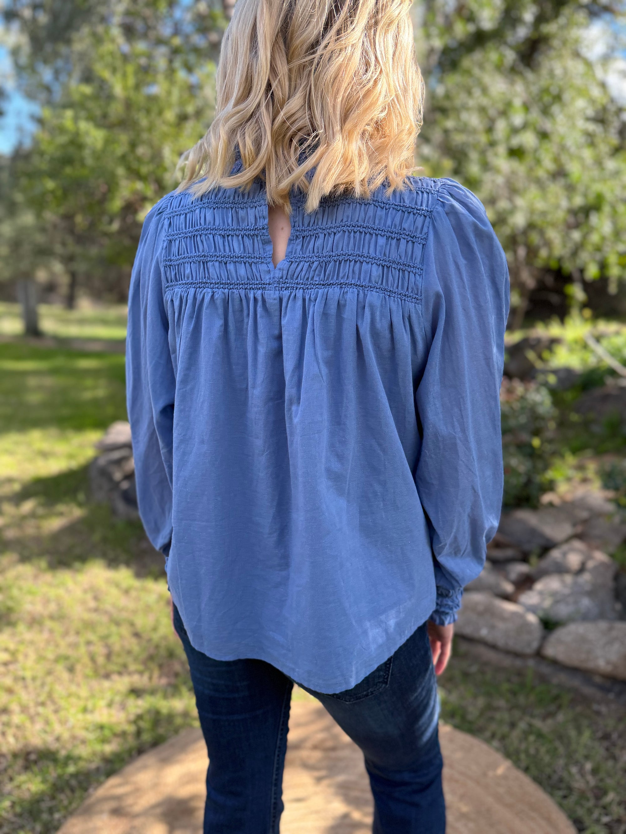 Valentina Shirred Top