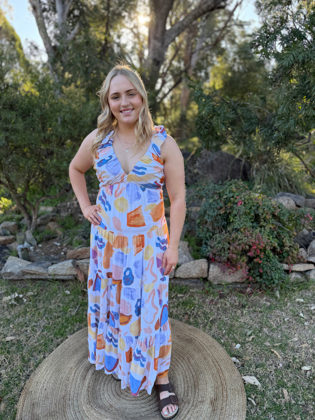 Summer Sketch Maxi Dress