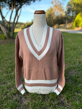 V Neck Knit - Bone