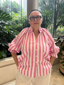 Stripe Shirt - 921 - Pink