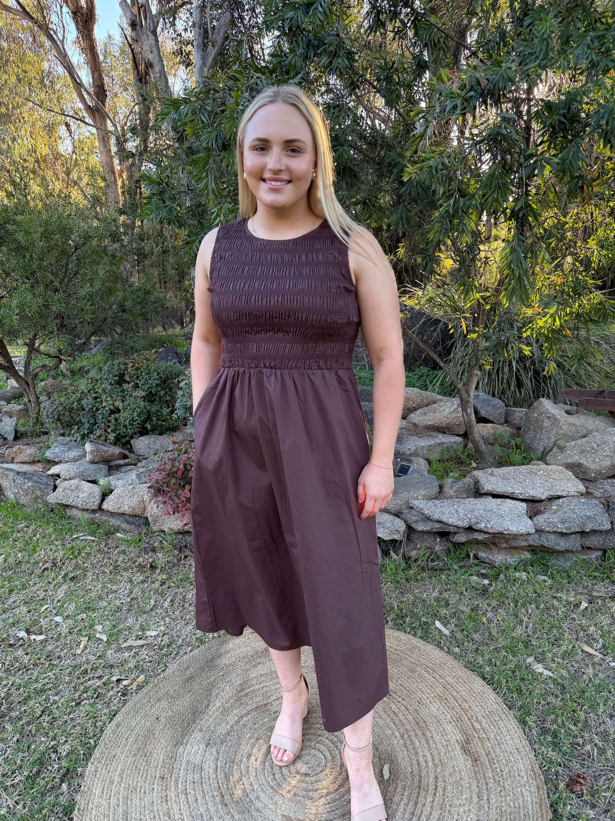 The Oakley Chocolate Midi Dress