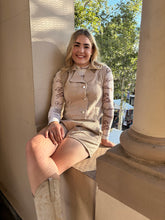 Collared Denim Vest - Blush