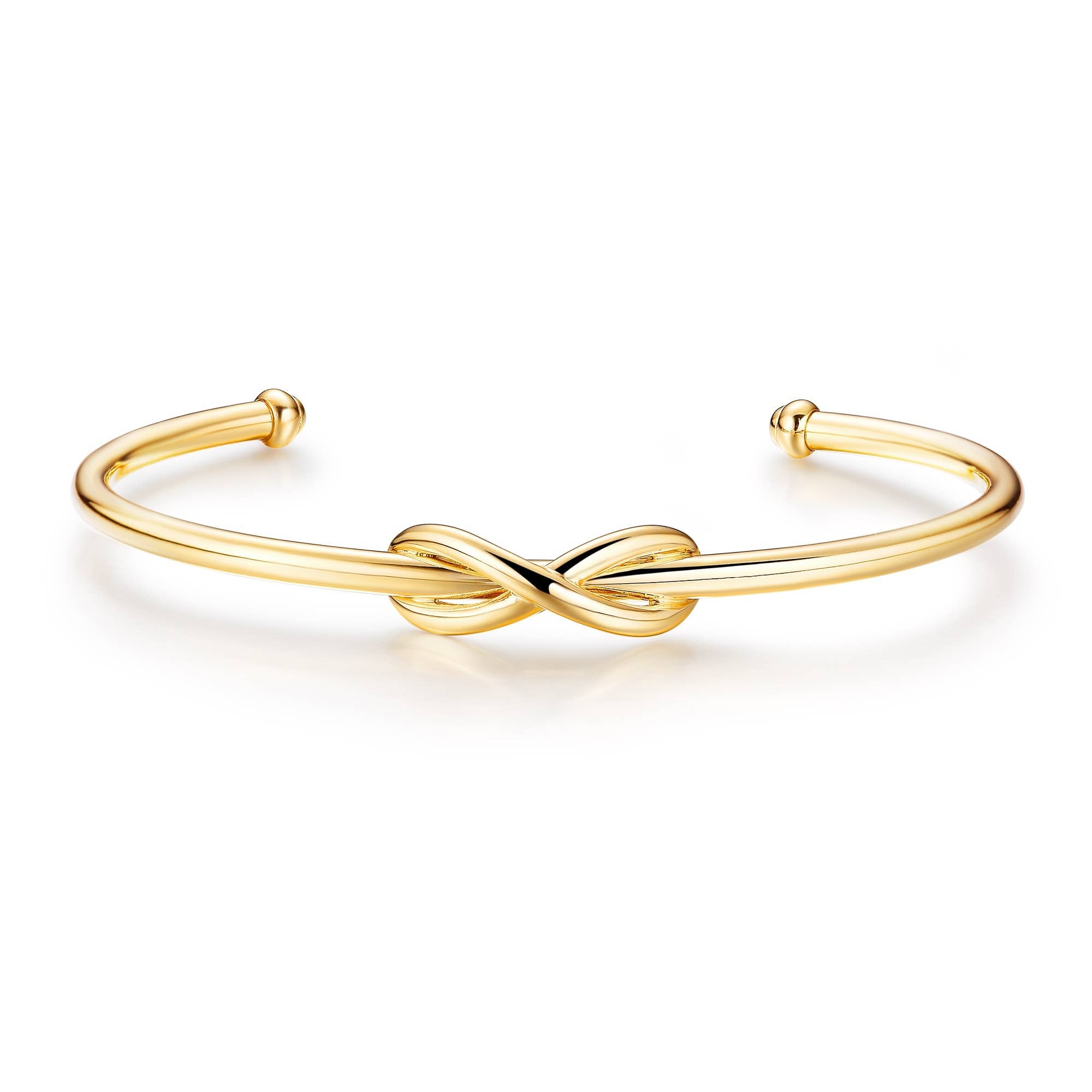 Double Infinity Cuff Bangle MYJS Gold Plated
