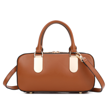 Jade Brown Vera May Vegan Leather Handbag