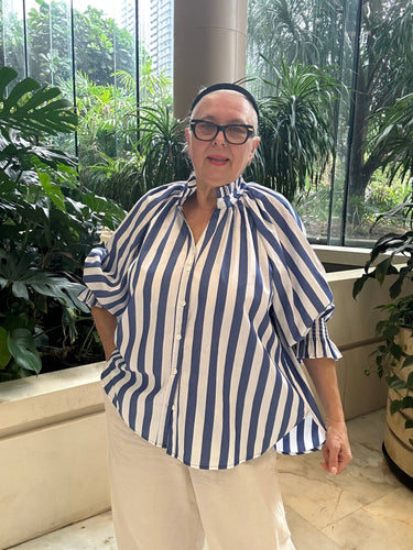 Stripe Shirt - 921 - Blue