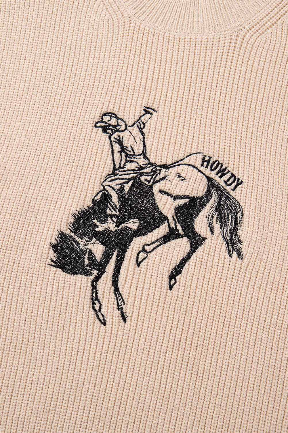 Pre Order - arrival by the end of June Western HOWDY Rodeo Cowboy Summer Short Sleeve Sweater