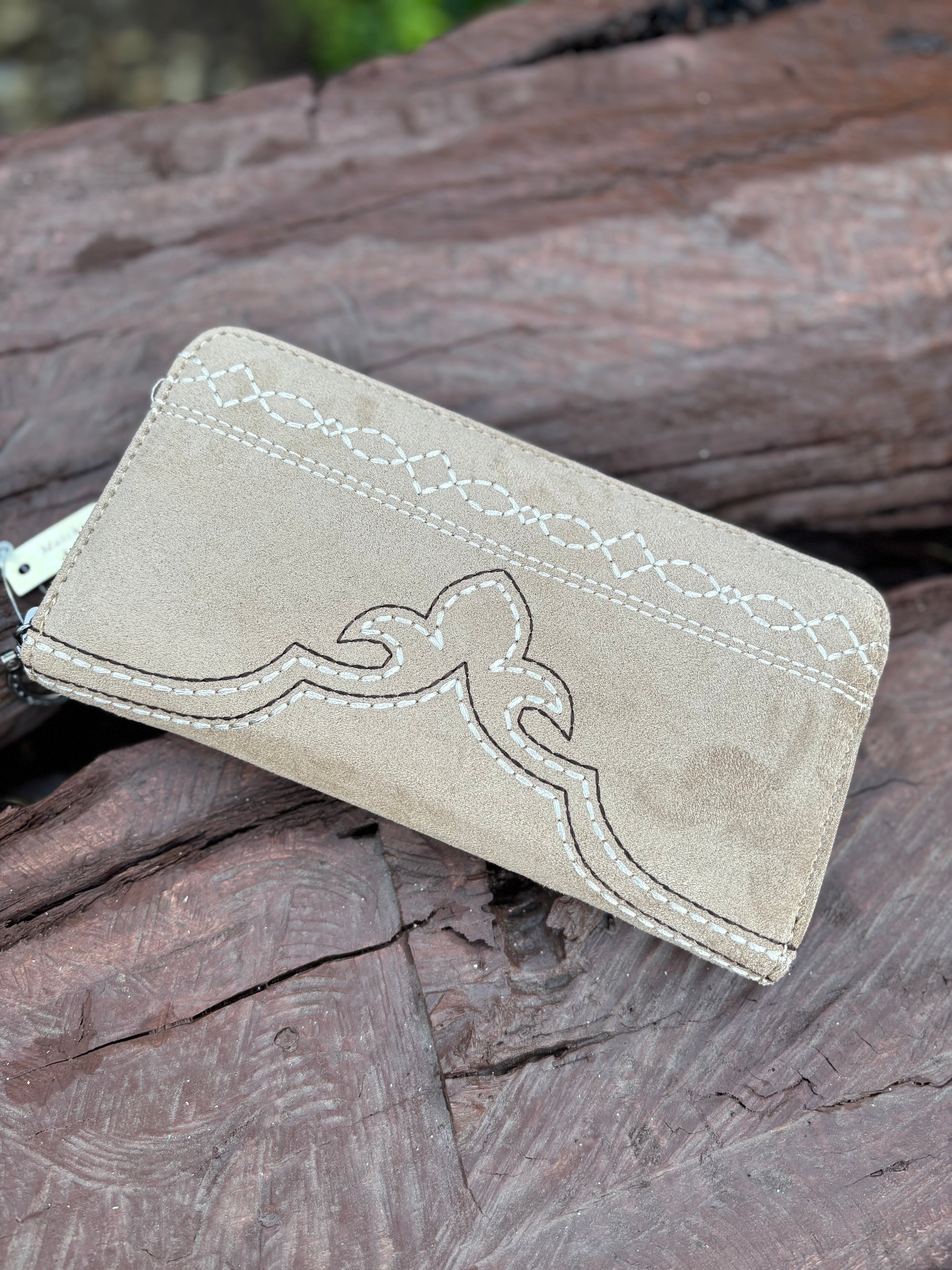 Boot Stitch Wallet~ oat
