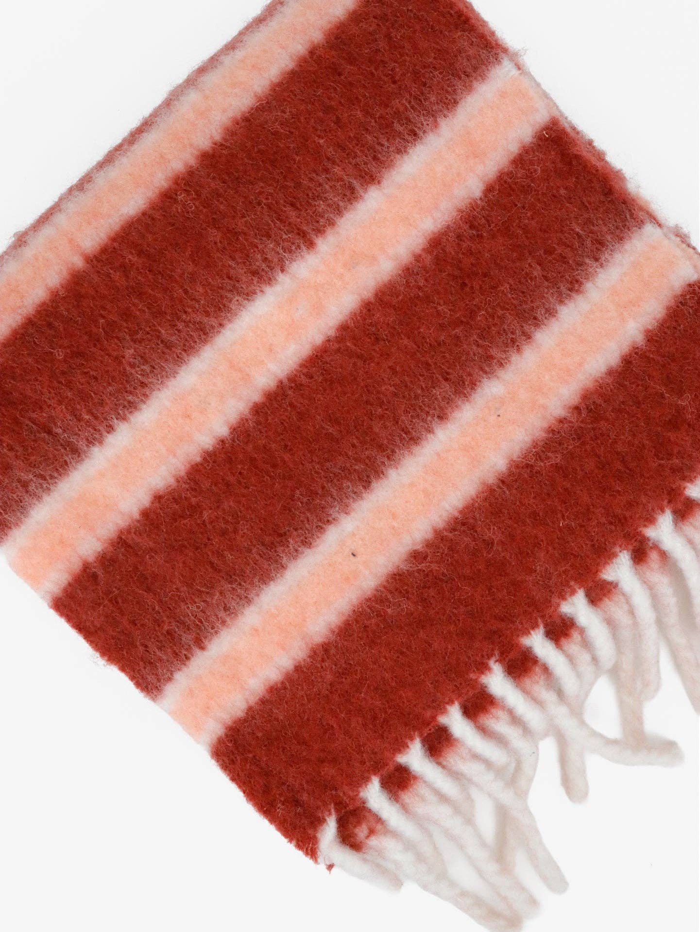 Sora Stripe Fluffy Scarf