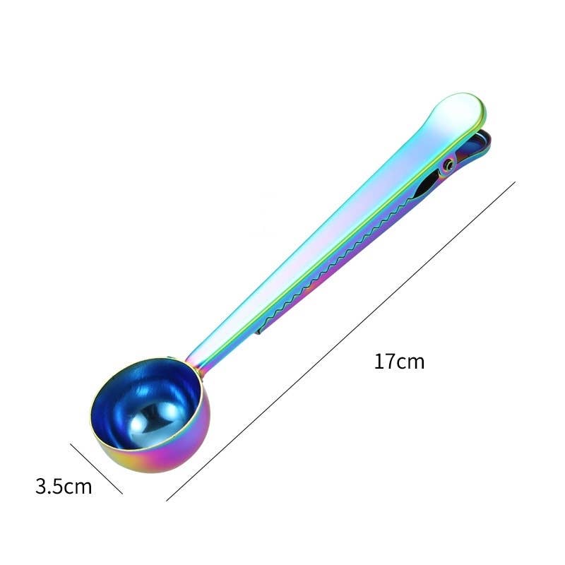 Stainless Steel Coffee Spoon with Bag Clip
