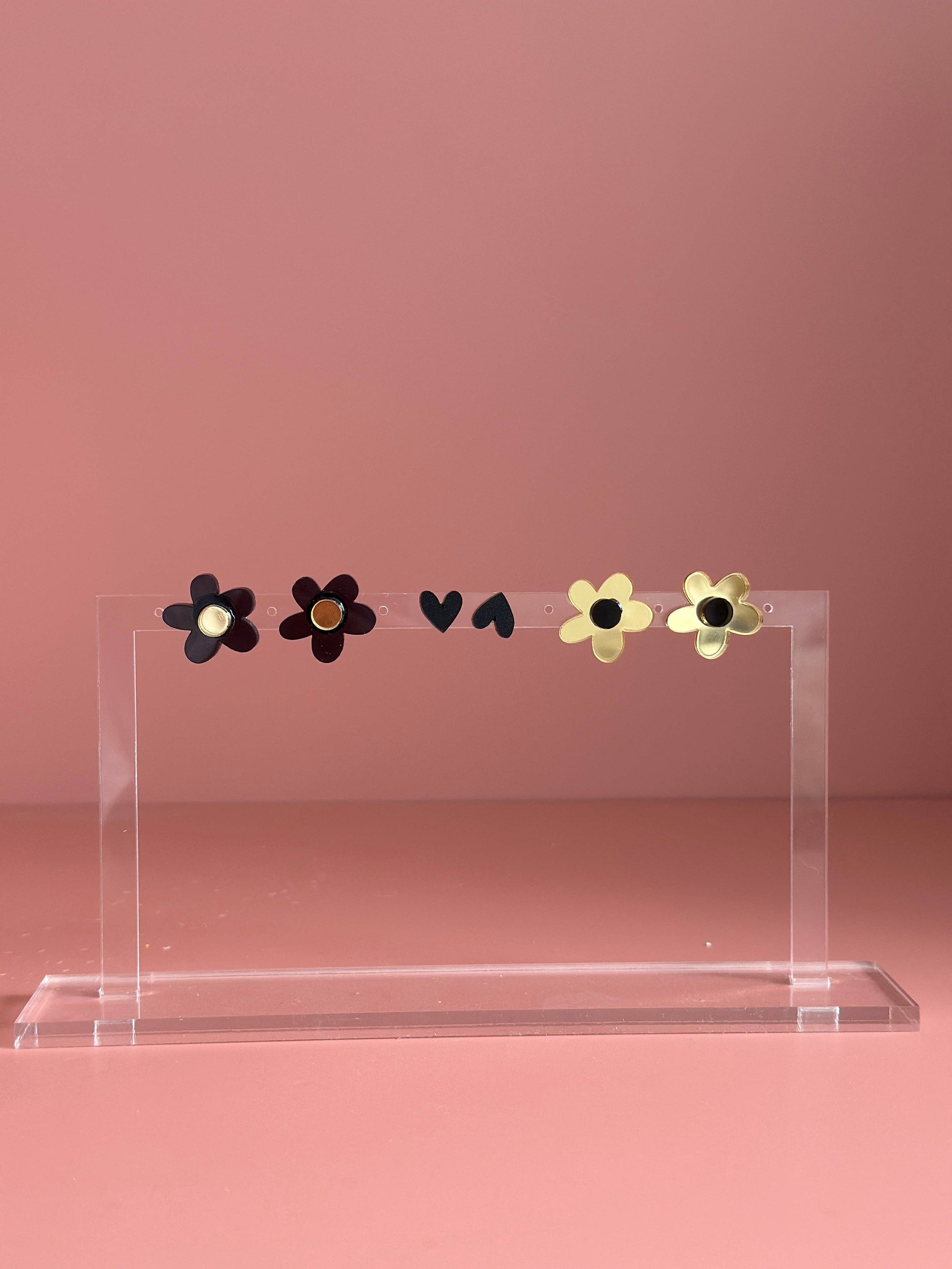 Stud Pack Trio | Black + Gold 
