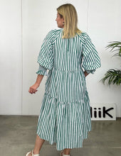 Striped Dress - 885 - Green