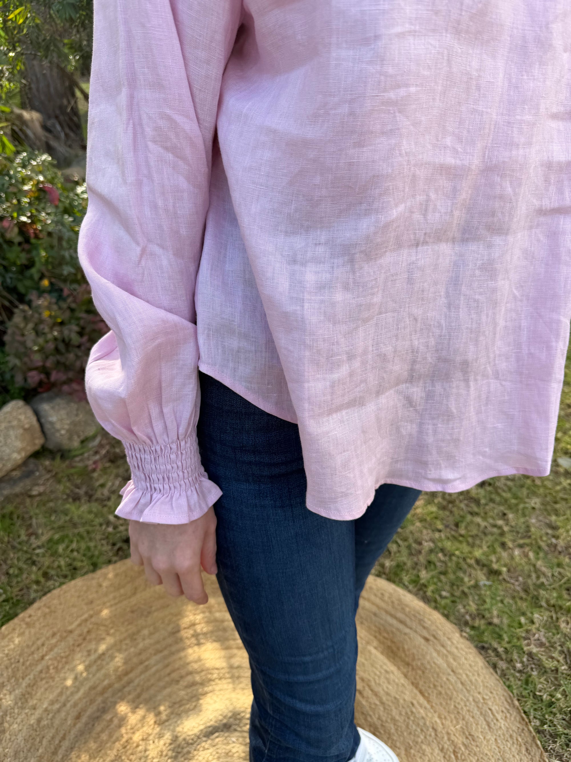 Adelaide Long Sleeve Linen Top