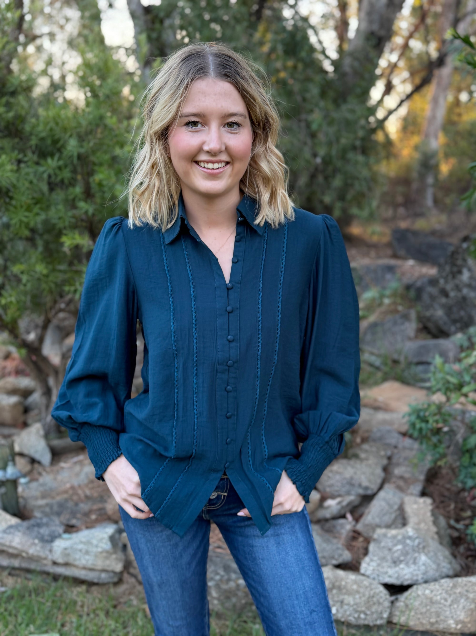 Sunday Teal Shirt