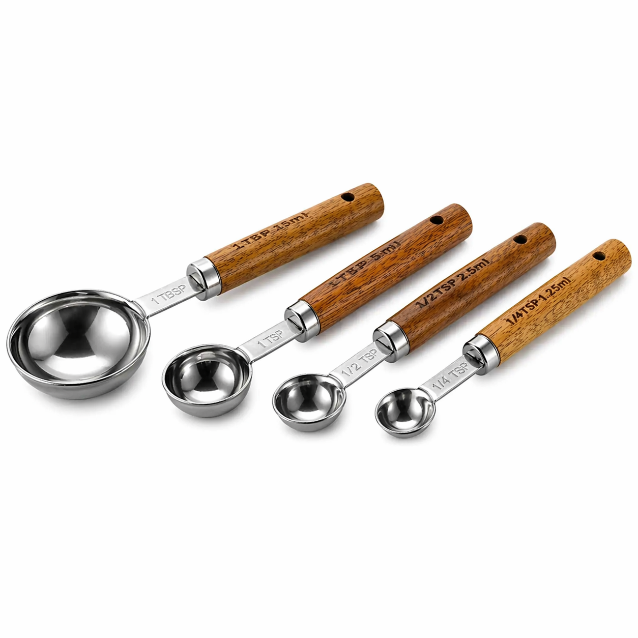 Silver Stainless Steel Measuring Cups