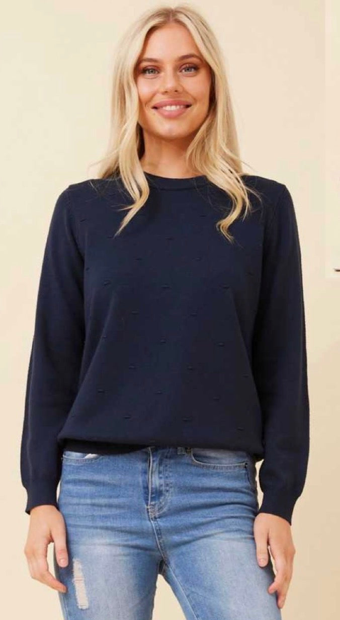 Navy light Knit