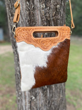 Cowhide - Tooling Sling Cowhide Bag - Cali-AB04