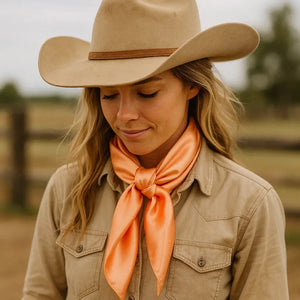 Wild Rag - 35X35" Solid Peach Scarf