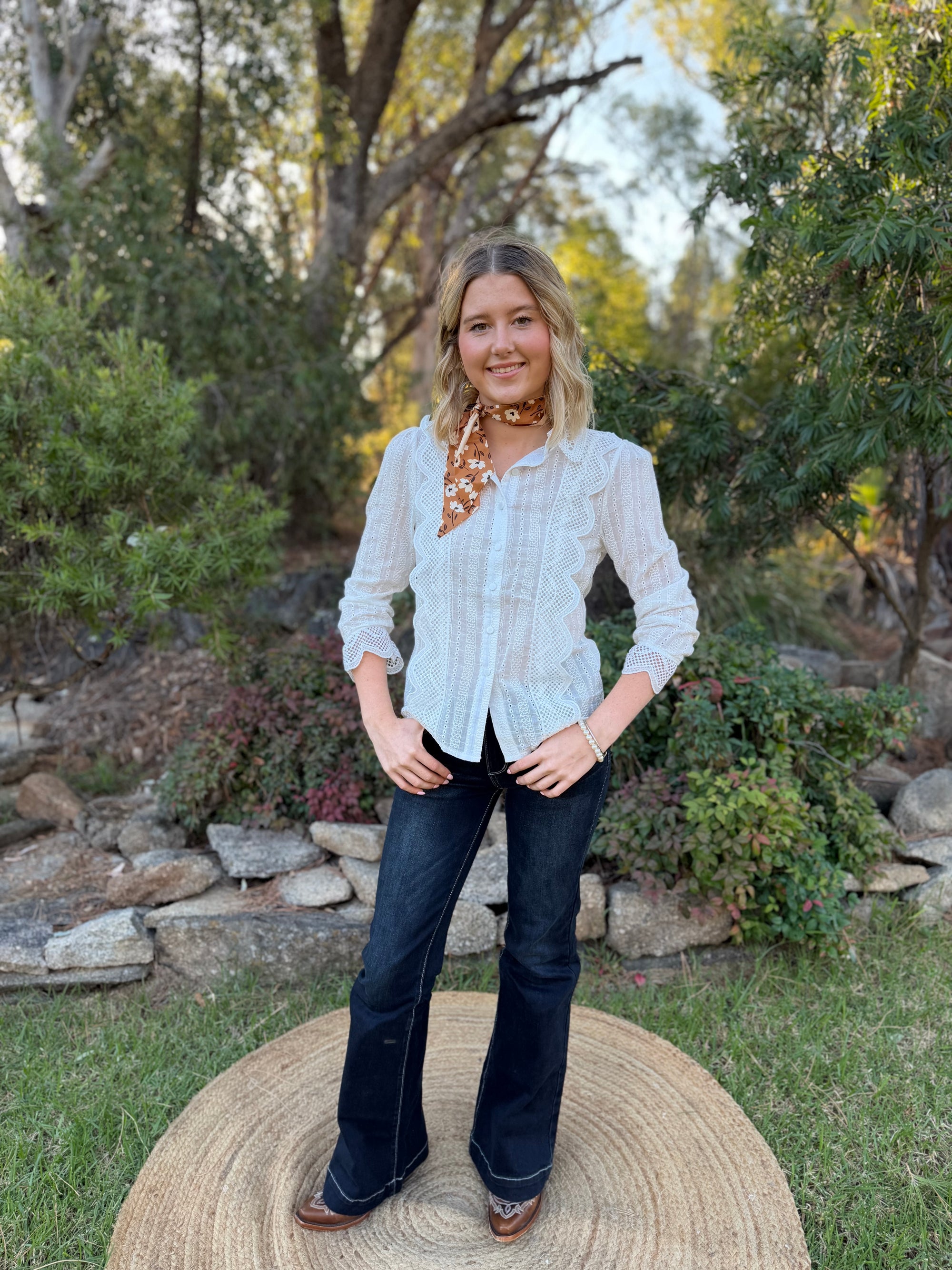 Cotton Lace Blouse