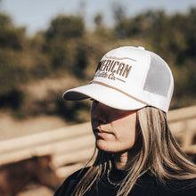 Longhorn Hat - White & Gold