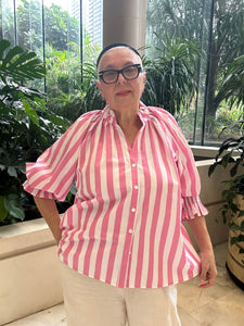 Stripe Shirt - 921 - Pink