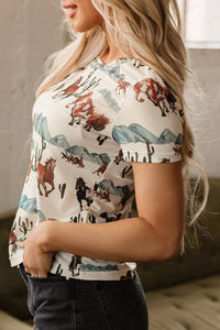 Western Mesh Short Sleeve T-Shirt