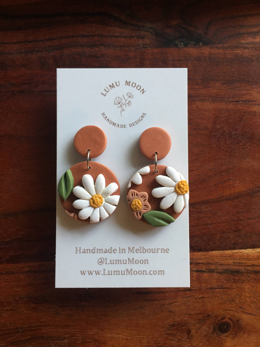 Earthy Floral Earrings