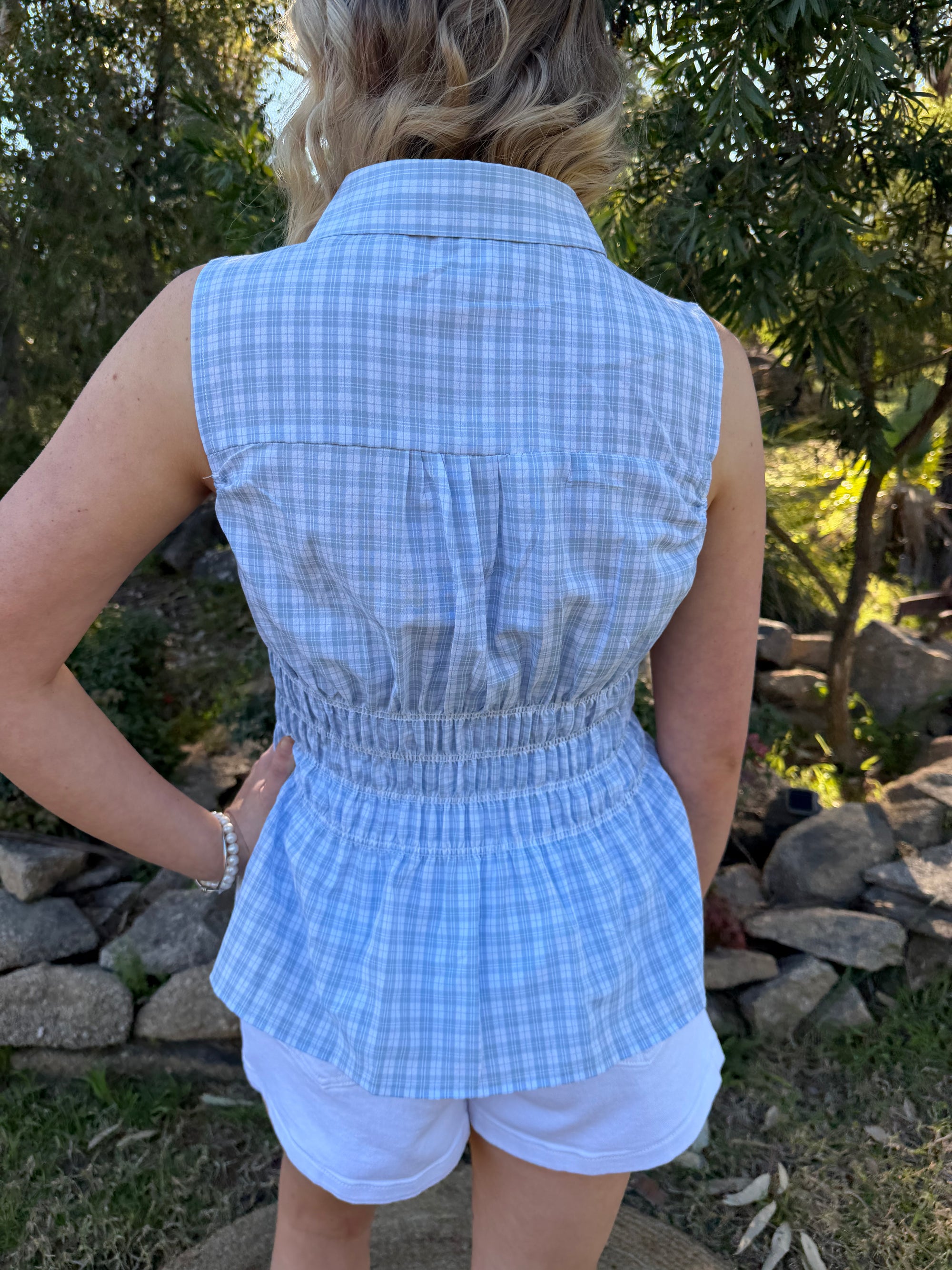 Hadley Check Top