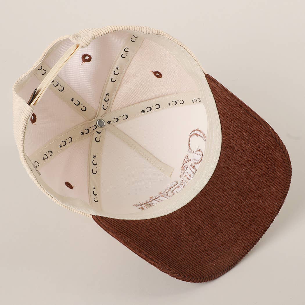 ORIGINAL COWGIRL Corduroy Trucker Hat