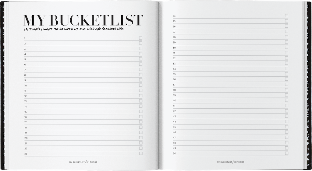 My Bucket List Journal