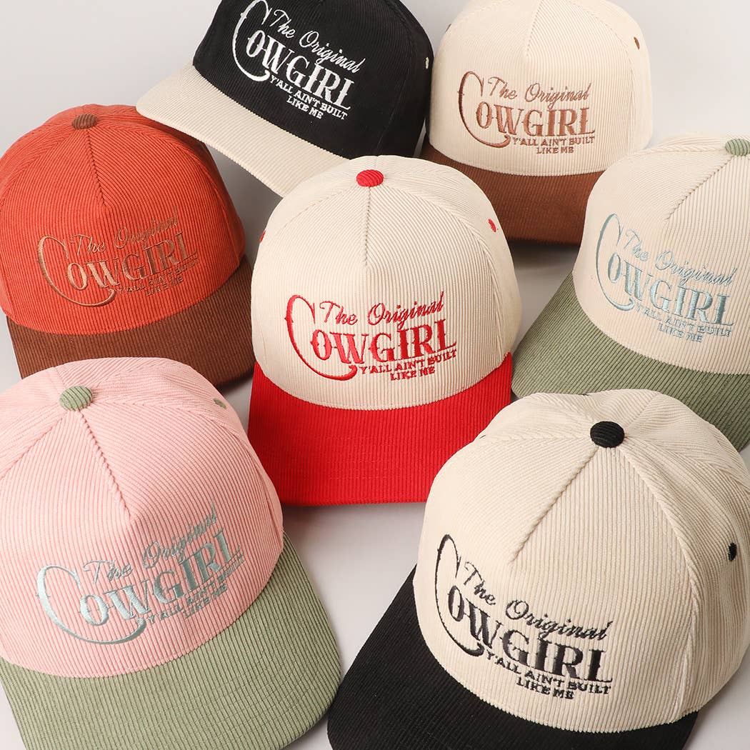 ORIGINAL COWGIRL Corduroy Trucker Hat