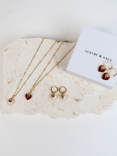 Jules Heart White 18K Gold Plated Necklace