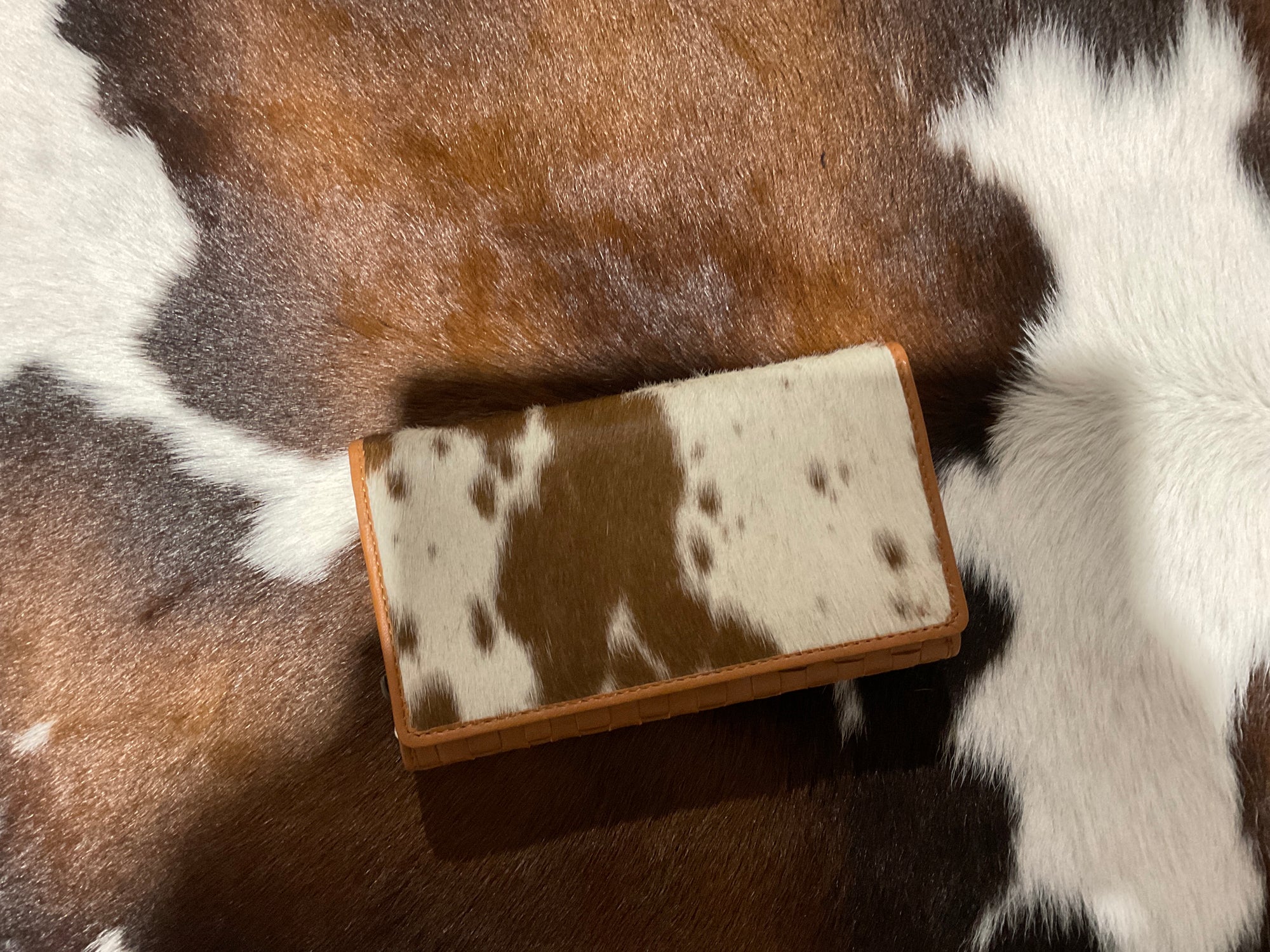 Cowhide - New York Thick Weave - Tan - Wallet