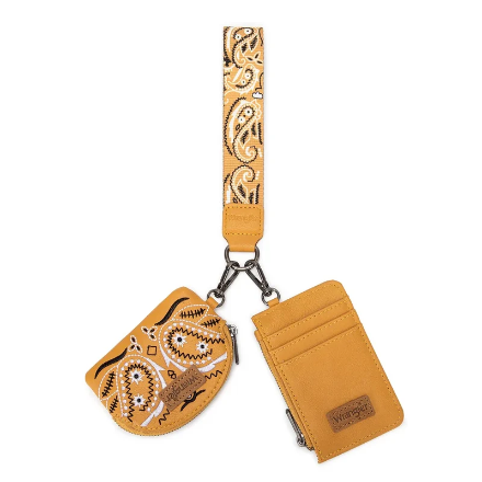 WRANGLER PAISLEY CARD COIN POUCH SET