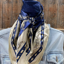 35X35" Blue Carriage Wild Rag/Scarf WR328