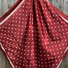 35X35"  Red Polka Dot Wild Rag/Scarf WR3051