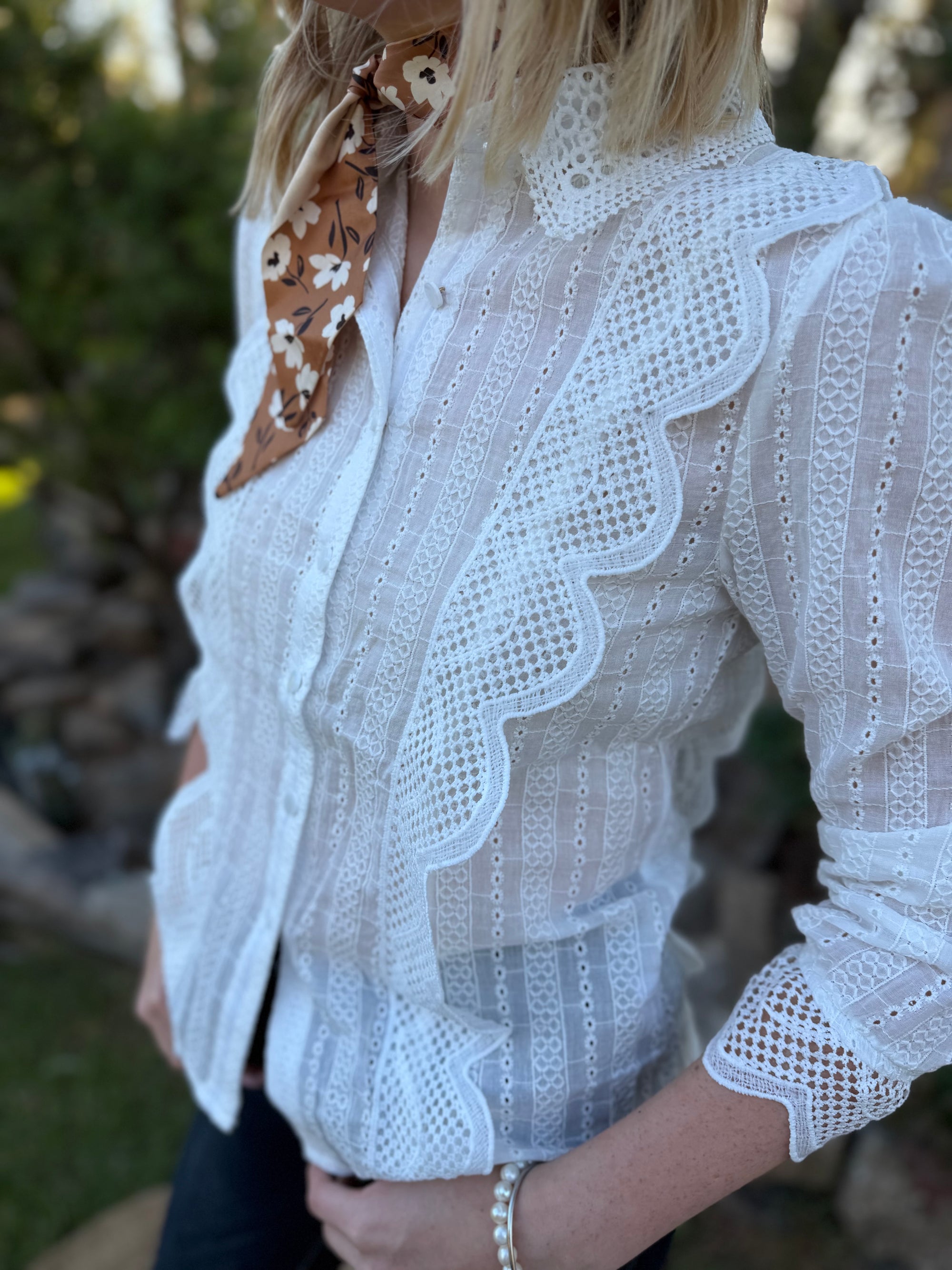 Cotton Lace Blouse