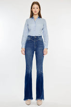 WESTERN HIGH RISE FRAYED HEM FLARE-KC7858M