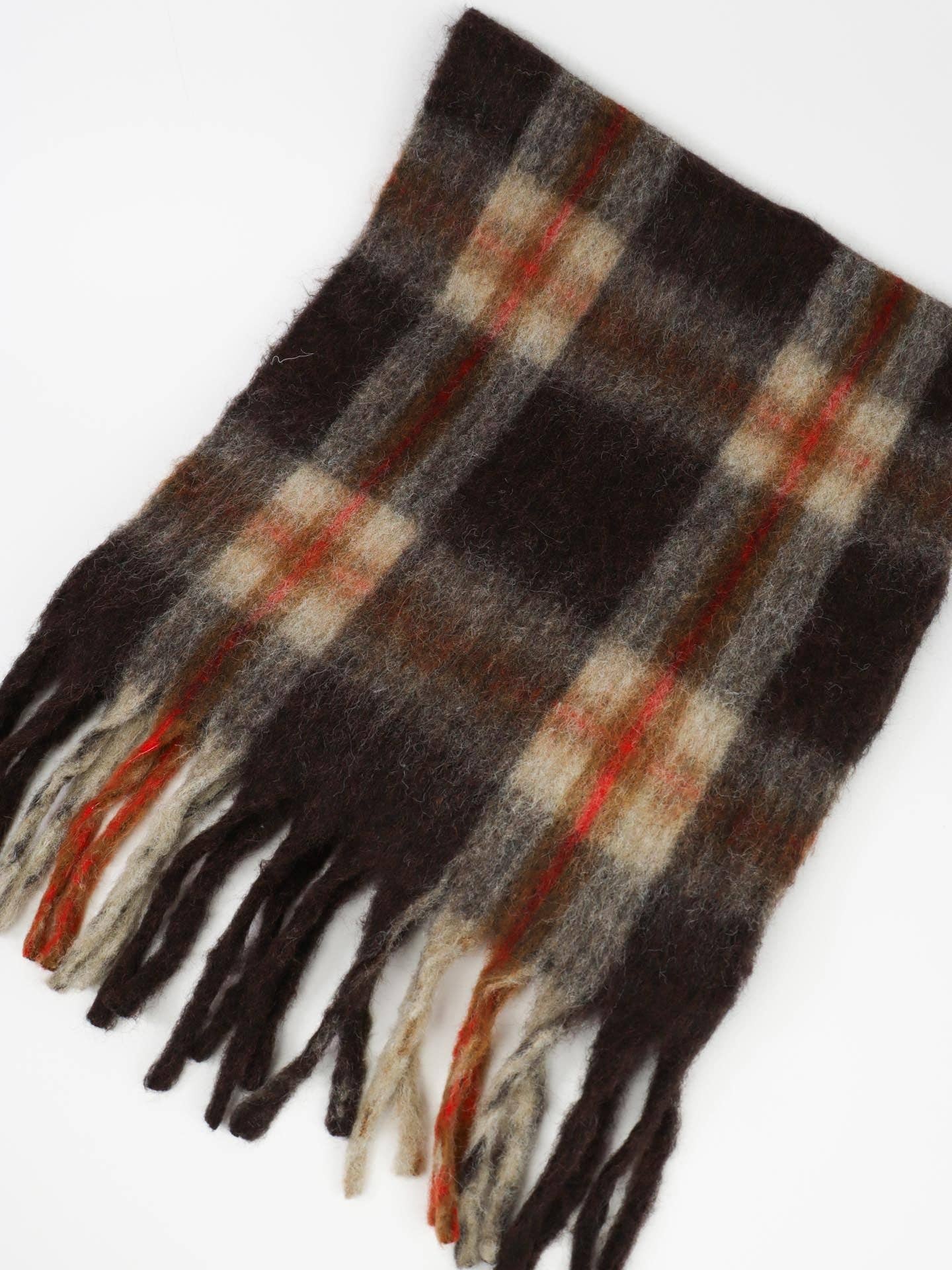 Classic Check Fluff Scarf