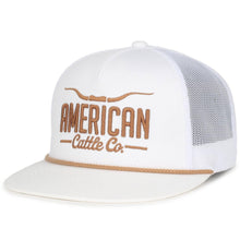 Longhorn Hat - White & Gold