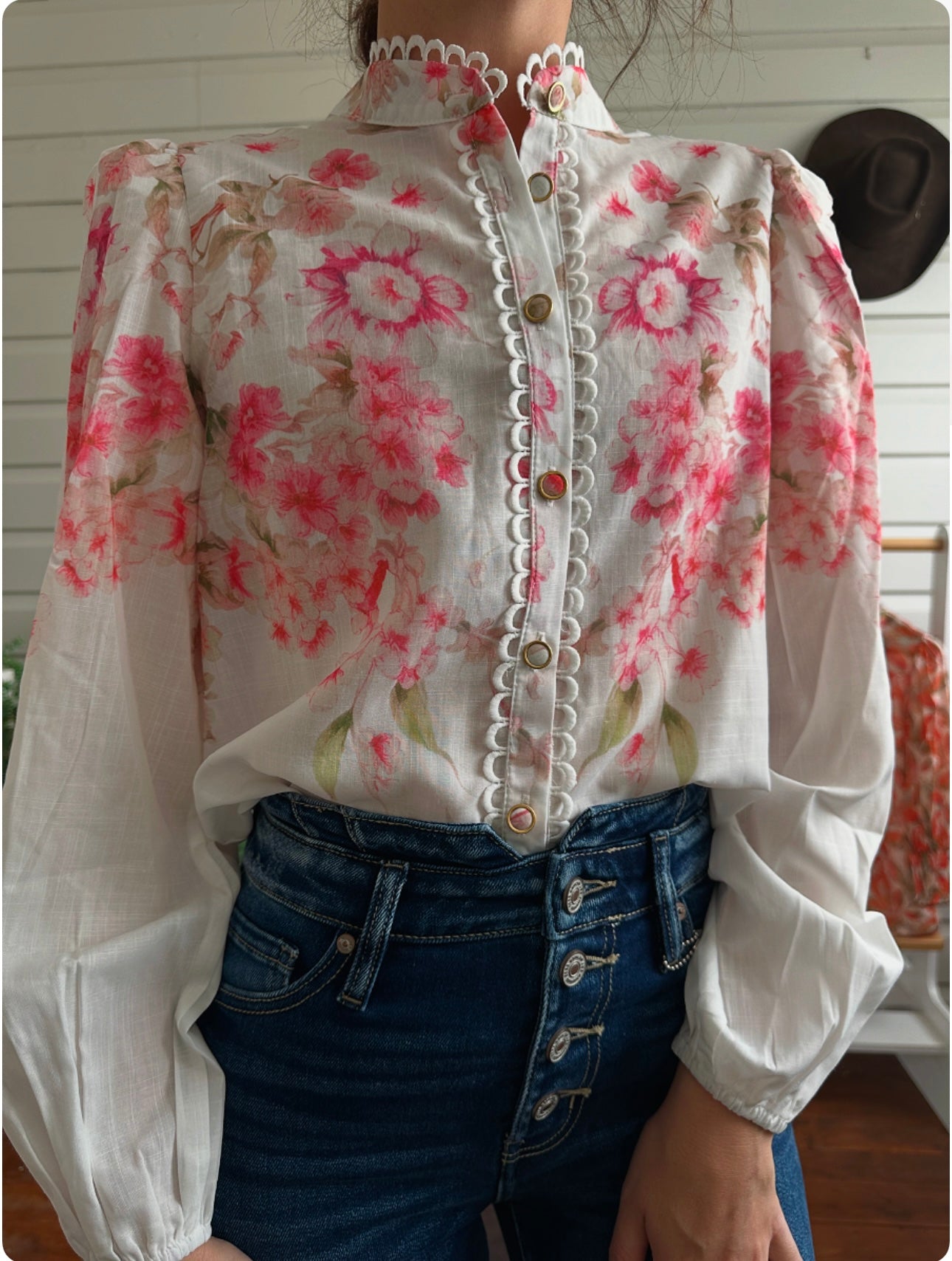 Julz Floral Print Top – RUSTIC LACE