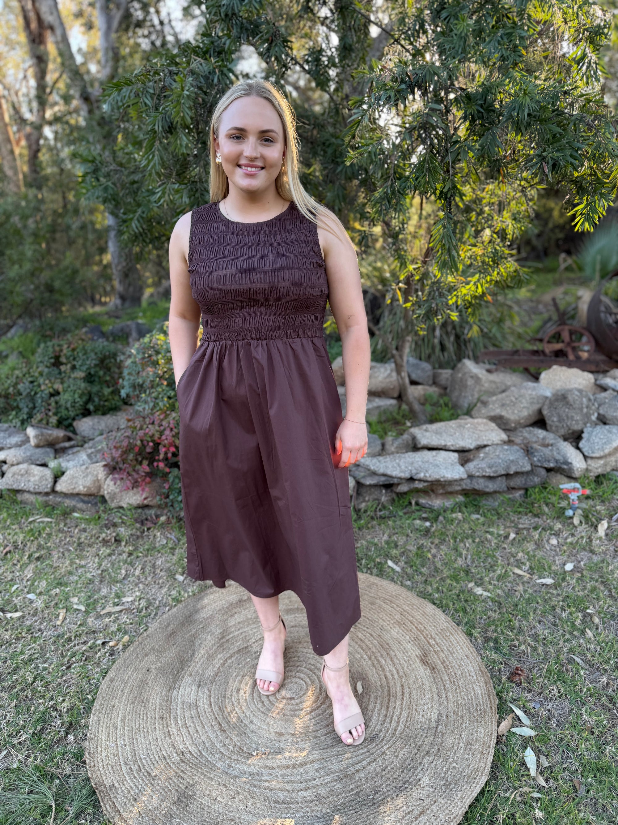 The Oakley Chocolate Midi Dress