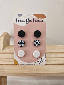 Olivia Triple Stud Packs: Pumpkin Mix / Floral