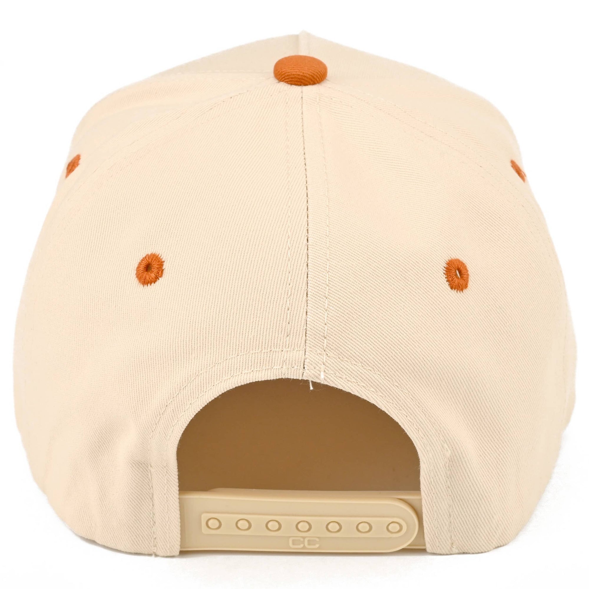 RANCH LIFE Letter Embroidered Two Tone Trucker Hat: Burnt Orange